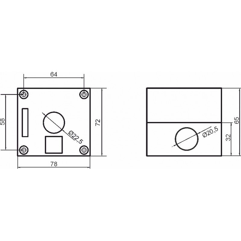 Корпус BOXP2-1 IP54