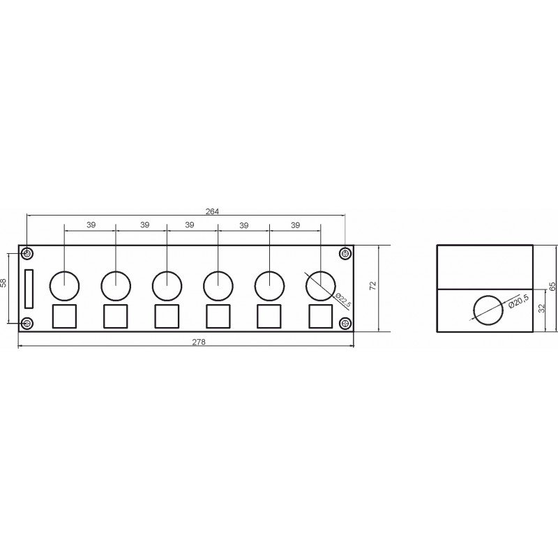 Корпус BOXP2-6 IP54