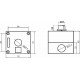 Одномісний пост керування FP5-BOX1W6 з перемикачем 0-I