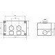 Двомісний пост керування FP5-BOX2W34 з кнопками START-STOP