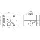 Одномісний пост керування FP5-BOX1W3 з кнопкою START