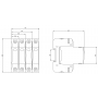 Overvoltage Limiter B+C/T1+T2/I+Ii, 1P, In=20Ka, Uc=275V