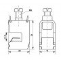 Шинна клема FA1.5-16mm 180A (10мм)