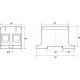 Клема FT1095G 2P,Cu:16-95 / Al:16-95 16-95мм2, жовто-зелена