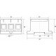 Клема FT1095G 3P,Cu:16-95 / Al: 16-95 16-95мм2, жовто-зелена
