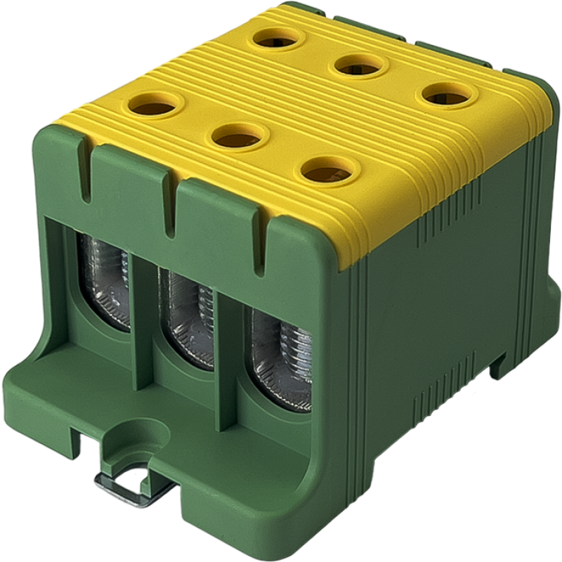 Клема FT1095G 3P,Cu:16-95 / Al: 16-95 16-95мм2, жовто-зелена