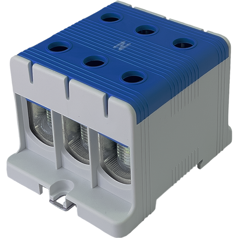 Клема FT1150N 3P,Cu:35-150 / Al:35-150 35-150мм2, синя