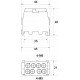Клемний блок FJ-25/16.1PE 100A РЕ