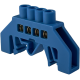 Шина нульова ізольована STF704B 6x9мм2 (синя)