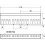 Клема кінцева ізольована FMD815GR 15 6x9мм2 (сіра)