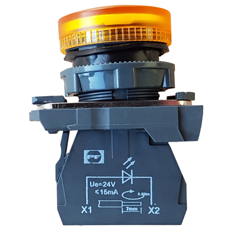 Control Lamp (M-Typ) Led Fplm Yellow 230V 22Mm Ac/Dc