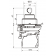 Вимикач кнопковий металевий FP4-BG61 1NO (чорний)