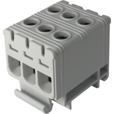 Клема FT1016F 3P, Cu:1.5-16/Al:1.5-16 мм2, сіра