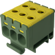 Клема FT1035G 3P,Cu:2.5-35 / Al:2.5-35 мм2, жовто-зелена