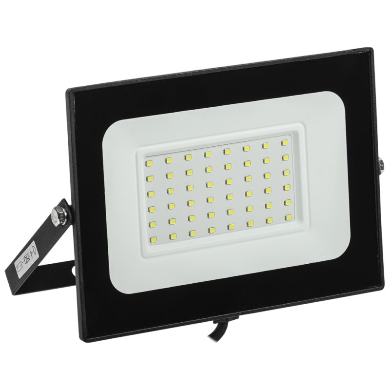 Прожектор СДО 06-50 світлодіодний чорний IP65 4000 K IEK