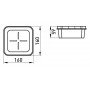 Коробка розподільча пластикова e.db.stand.160.160.65 гіпсокартон