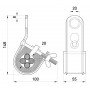 Підвісний затискач e.h.clamp.pro.16.35, 16-35 кв.мм, з затяжним болтом