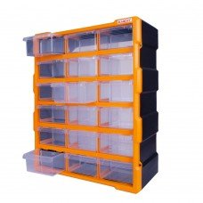 Органайзер пластиковий, e.toolbox.pro.24, 24" 18-секційний 381х157х475мм