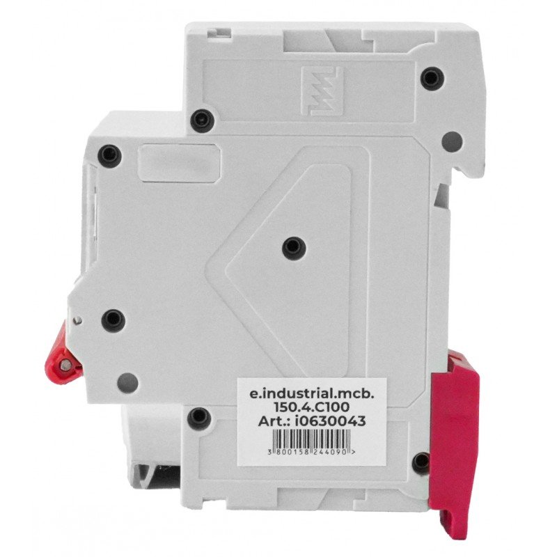 Модульний автоматичний вимикач e.industrial.mcb.150.4.C100, 4р, 100A, C, 15кА
