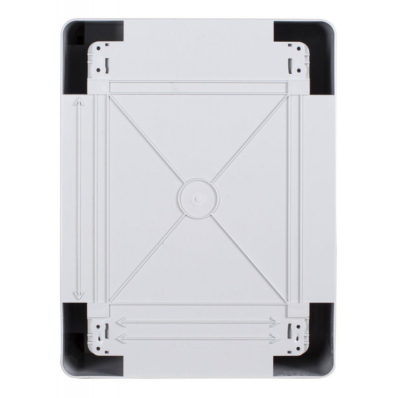 Корпус з ABS-пластику e.plbox.pro.p.40.30.21.tr з прозорими дверцятами 400x300x210мм ІР65