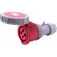Силова розетка переносна e.socket.224.32.67, 4п., 400В, 32А, IP 67