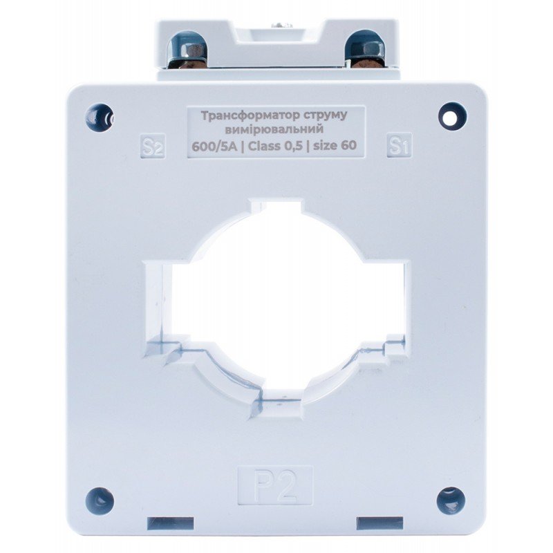 Трансформатор струму вимірювальний e.trans.stand.600.5.60, 600/5 А, клас 0,5, габарит 60