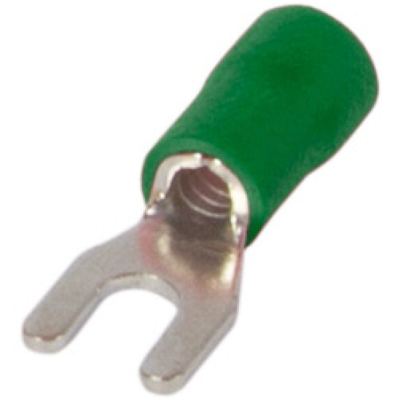 Ізольований наконечник вилковий e.terminal.stand.sv.3,5.4.green 2.5-4 кв.мм, зелений