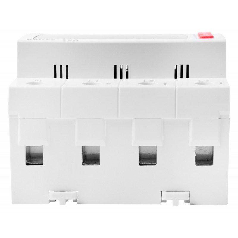Реле контролю напруги та струму трифазне 63А з індикацією e.control.3.vc63
