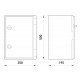 Корпус удароміцний з АБС-пластика e.plbox.350.500.195.blank, 350х500х195мм, IP65