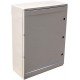 Корпус удароміцний з АБС-пластика e.plbox.250.330.130.18m.blank, 250х330х130мм, IP65 з панеллю під 18 модулів