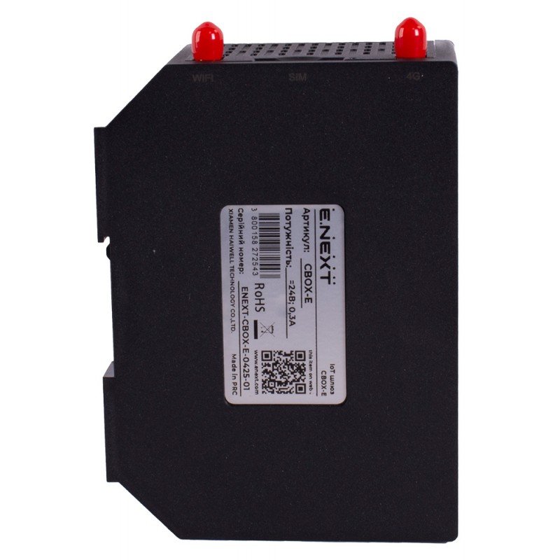 IoT шлюз CBOX-E 24В 2 COM 2 LAN 2 USB Wi-Fi Global 4G Web API MQTT OPC UA Voice