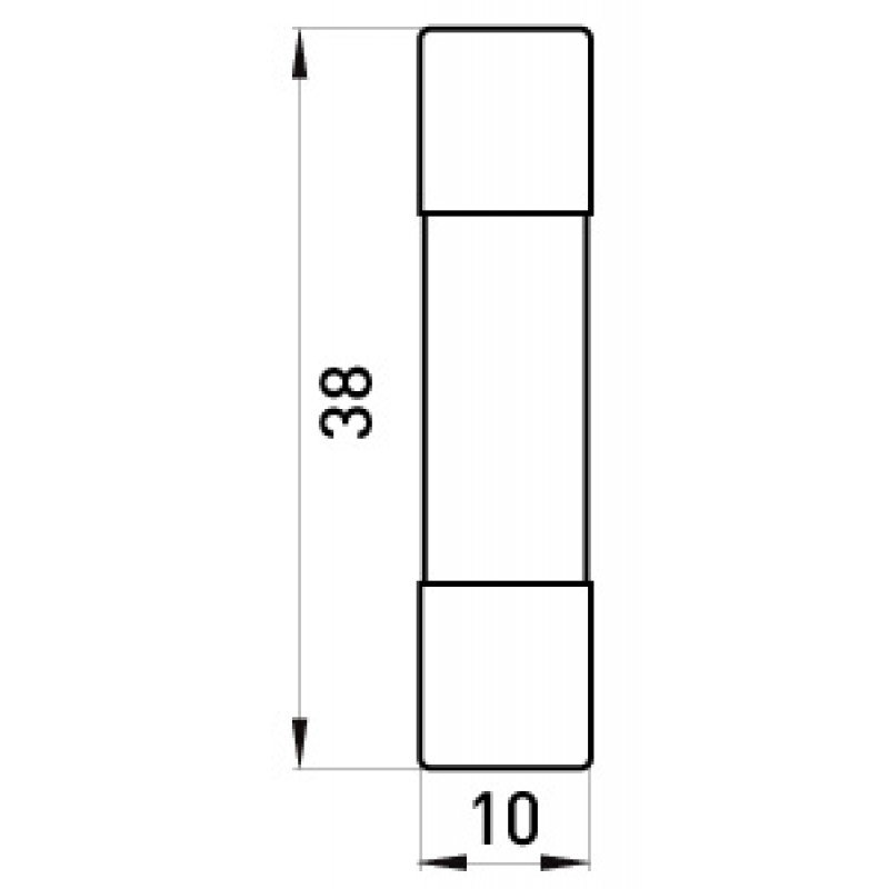 Запобіжник плавкийe.fuse.1038.25, типорозмір 10х38, 25А