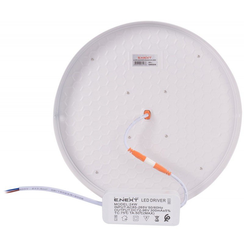 Світильник світлодіодний накладний e.LED.stand.MP.Round.S.24.4500.коло.24Вт.4500К.2160Лм