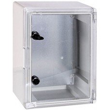 Корпус удароміцний з АБС-пластика e.plbox.400.500.175.tr, 400х500х175мм, IP65 з прозорими дверцятами