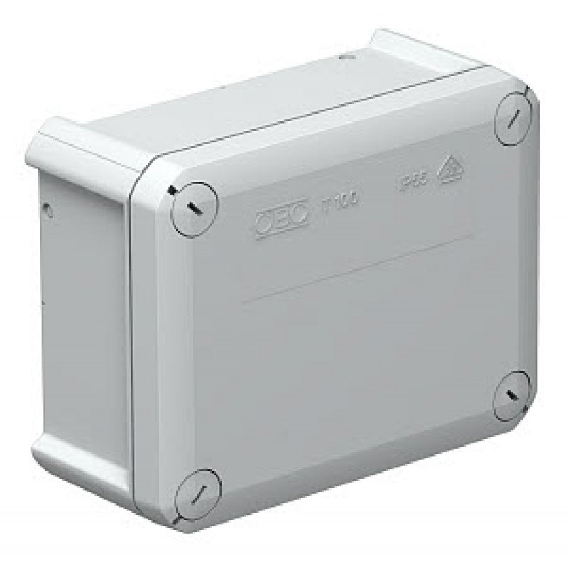 Коробка розподільча Obo Bettermann T 160 OE, 190x150x77, IP 66, світлосіра, без отвору для введення