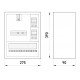Корпус e.mbox.stand.n.f1.16.z.e металевий, під 1-ф. електронний лічильник, 16 мод., навісний, з замком
