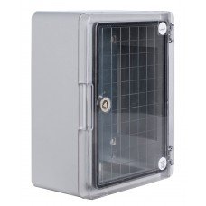 Корпус з ABS-пластику e.plbox.pro.p.40.30.17.tr з прозорими дверцятами 400x300x170мм ІР65