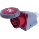 Силова розетка стаціонарна e.socket.115.16.67, 5п., 400В, 16А , IP 67