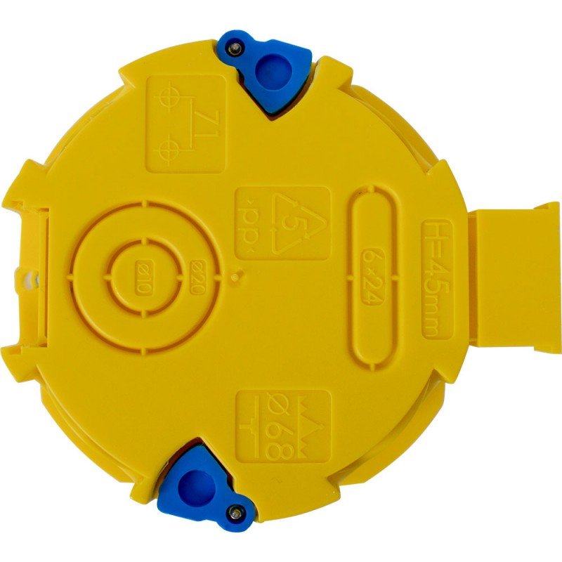 Коробка установочна e.db.pro.103.d65 гіпсокартон, упор ПВХ, блочна КМ03 (упаковка 50 шт.)