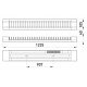 Світильник люмінесцентний з електронним баластом e.lum.99003.1.40.grille, 1х40W, з розсіюючою решіткою