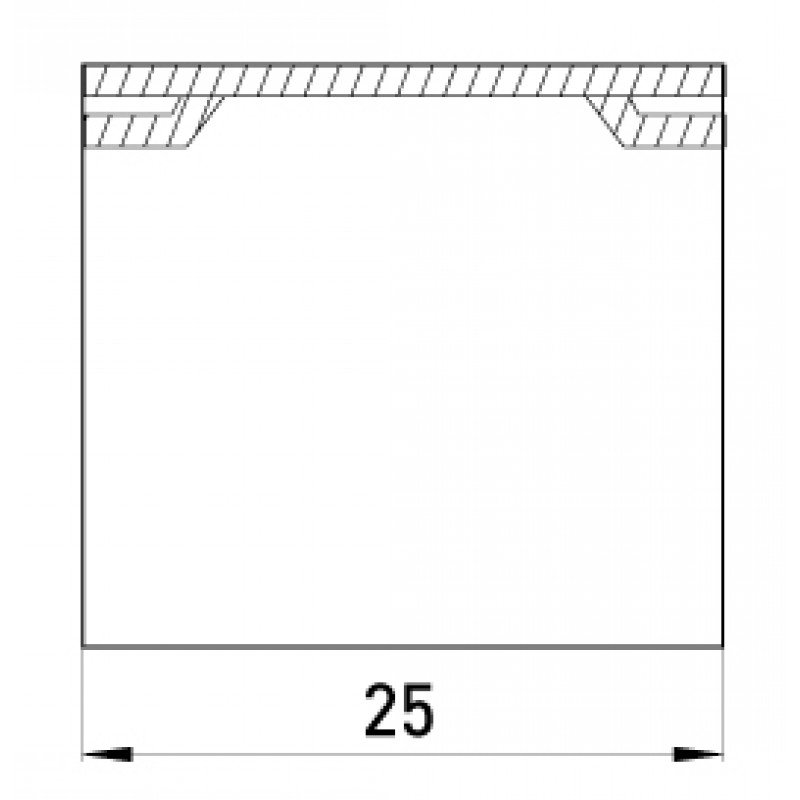 З'єднувач e.trunking.channel.stand.25.25 для короба 25х25мм