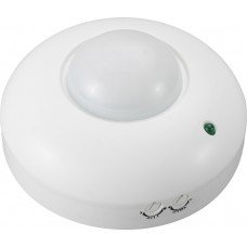 Датчик руху інфрачервоний стельовий e.sensor.pir.07.white(білий), 360°, IP20