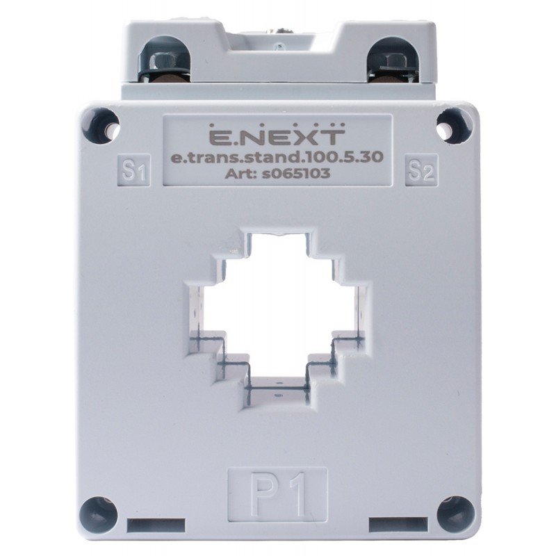 Трансформатор струму вимірювальний e.trans.stand.100.5.30, 100/5 А, клас 0,5, габарит 30