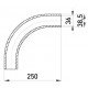 Кутовий з'єднувач металевий e.industrial.pipe.angle.1-1/4" без різьби, 90 град.