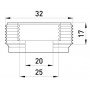 Перехідник металевий e.industrial.pipe.thread.bts.1".3/4", різьбовий, з 1" на 3/4"