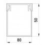 Короб пластиковий перфорований e.trunking.perf.stand.80.50, 80х50мм, 2м