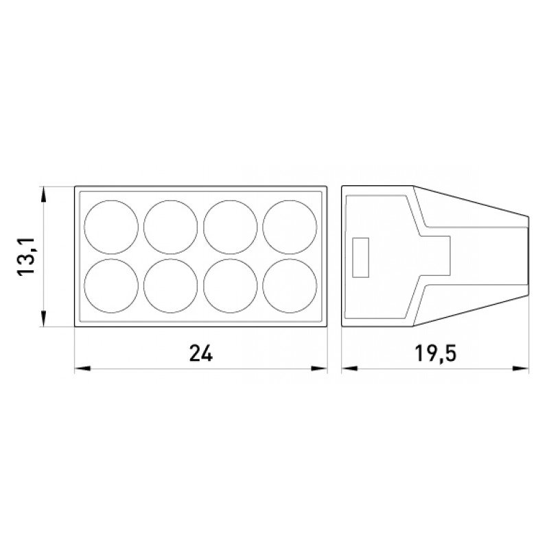 Клемна колодка e.lc.pro.ac.8