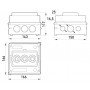 Коробка розподільча пластикова SB 41 25A/400V