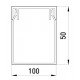 Короб пластиковий перфорований e.trunking.perf.stand.100.50, 100х50мм, 2м