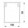 Короб пластиковий перфорований e.trunking.perf.stand.100.50, 100х50мм, 2м